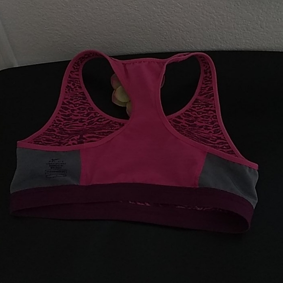 🐆 NIKE Bright Pink Leopard Cheetah Sports Bra SzS - Picture 4 of 10